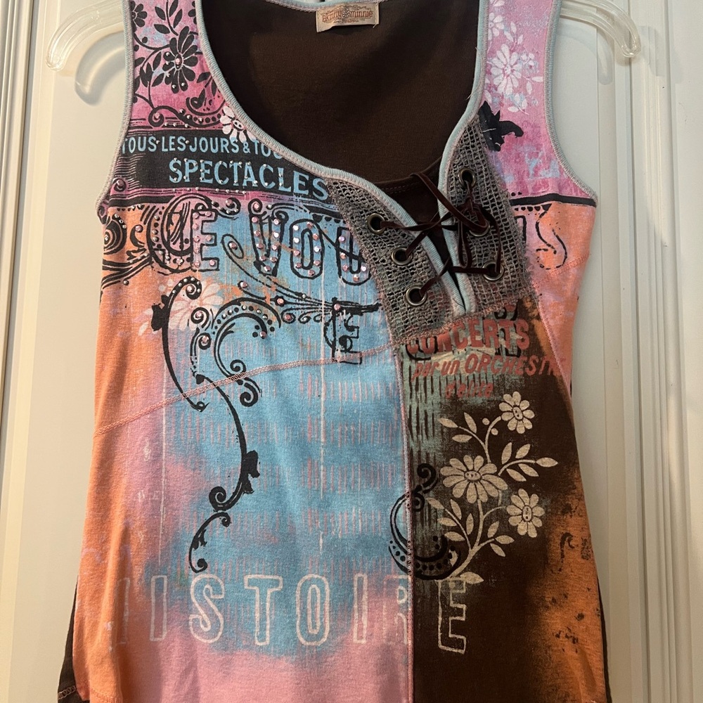Bejeweled Vintage Skinnie Minnie Top